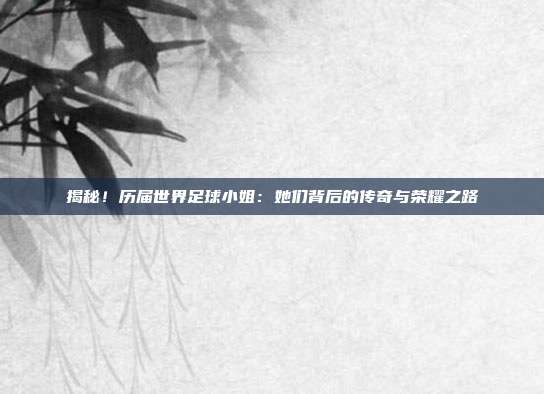 揭秘！历届世界足球小姐：她们背后的传奇与荣耀之路