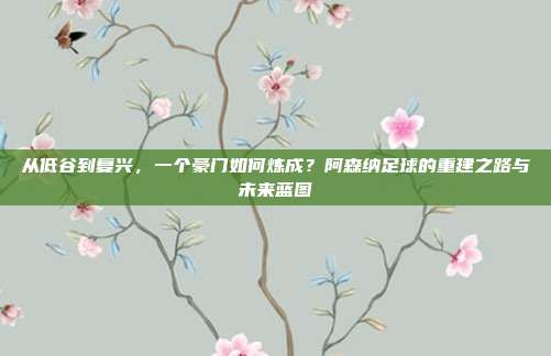 从低谷到复兴，一个豪门如何炼成？阿森纳足球的重建之路与未来蓝图