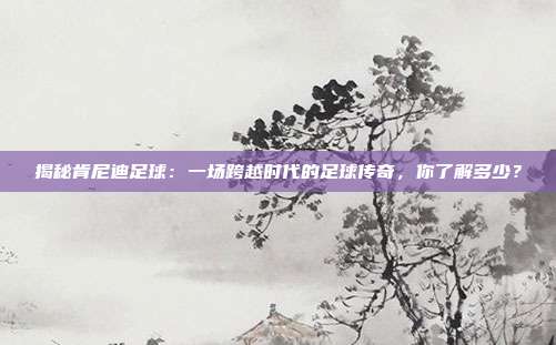 揭秘肯尼迪足球：一场跨越时代的足球传奇，你了解多少？