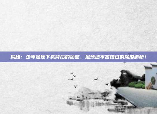 揭秘:少年足球下载背后的秘密,足球迷不容错过的深度解析!