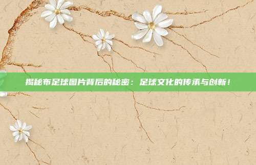 揭秘布足球图片背后的秘密：足球文化的传承与创新！