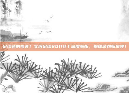 足球迷的福音！实况足球2011补丁深度解析，揭秘游戏新境界！