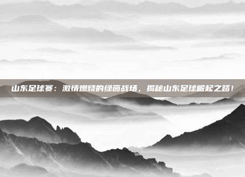山东足球赛：激情燃烧的绿茵战场，揭秘山东足球崛起之路！