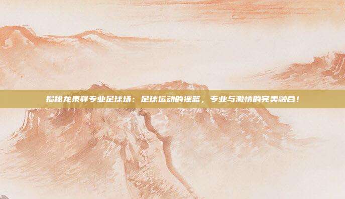 揭秘龙泉驿专业足球场：足球运动的摇篮，专业与激情的完美融合！