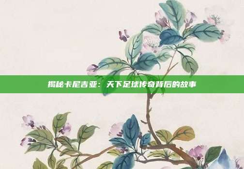 揭秘卡尼吉亚:天下足球传奇背后的故事