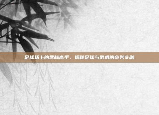 足球场上的武林高手：揭秘足球与武术的奇妙交融
