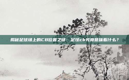 揭秘足球场上的CB位置之谜:足球cb究竟意味着什么?