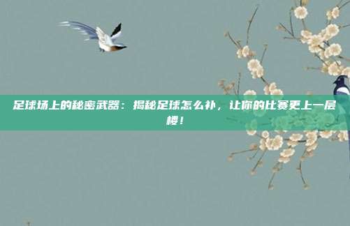 足球场上的秘密武器：揭秘足球怎么补，让你的比赛更上一层楼！