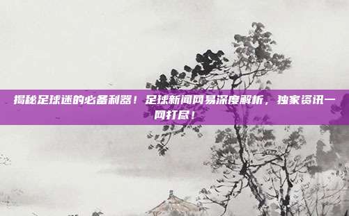 揭秘足球迷的必备利器！足球新闻网易深度解析，独家资讯一网打尽！