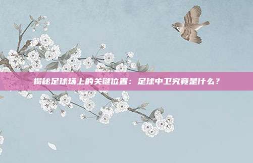 揭秘足球场上的关键位置:足球中卫究竟是什么?