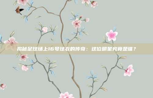 揭秘足球场上16号球衣的传奇：这位明星究竟是谁？