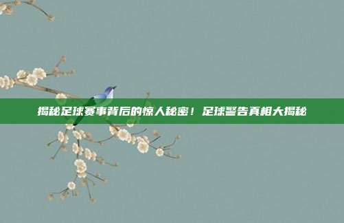 揭秘足球赛事背后的惊人秘密！足球警告真相大揭秘