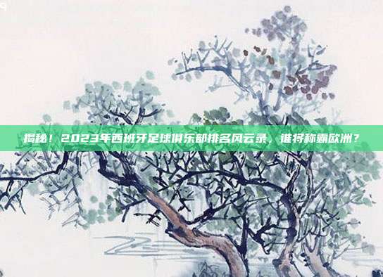 揭秘!2023年西班牙足球俱乐部排名风云录,谁将称霸欧洲?