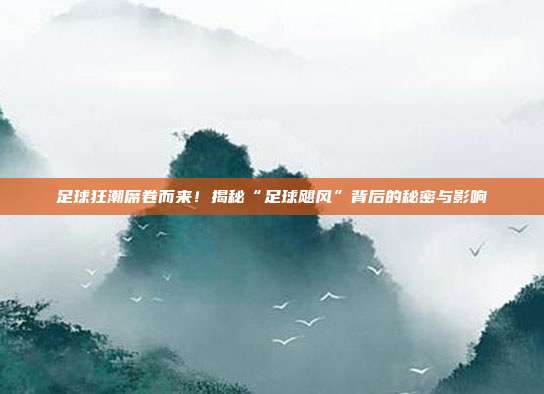 足球狂潮席卷而来！揭秘“足球飓风”背后的秘密与影响