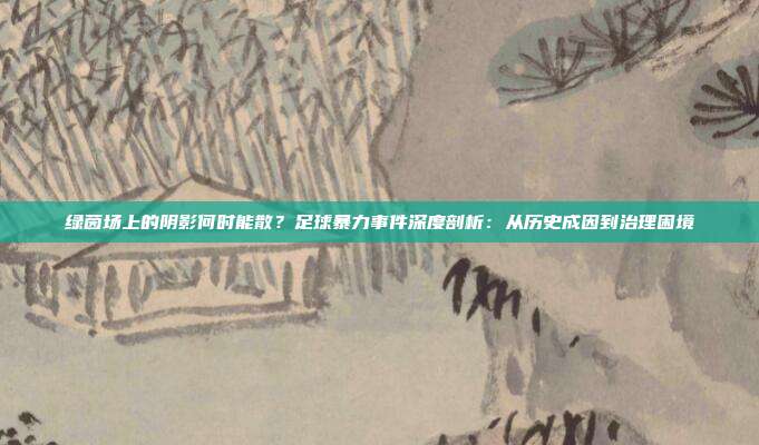 绿茵场上的阴影何时能散？足球暴力事件深度剖析：从历史成因到治理困境