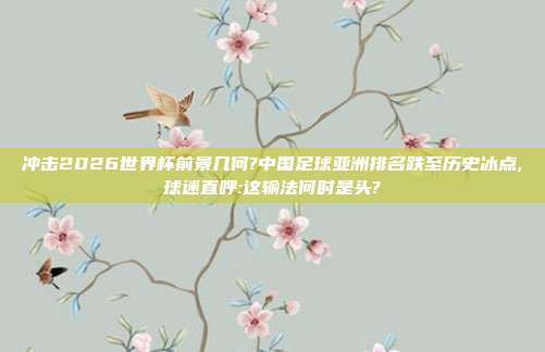 冲击2026世界杯前景几何?中国足球亚洲排名跌至历史冰点,球迷直呼:这输法何时是头?