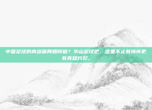中国足球的青训困局如何破？华山足球吧，这里不止有情怀更有真知灼见。