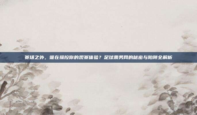 赛场之外，谁在操控你的观赛体验？足球票务网的秘密与陷阱全解析