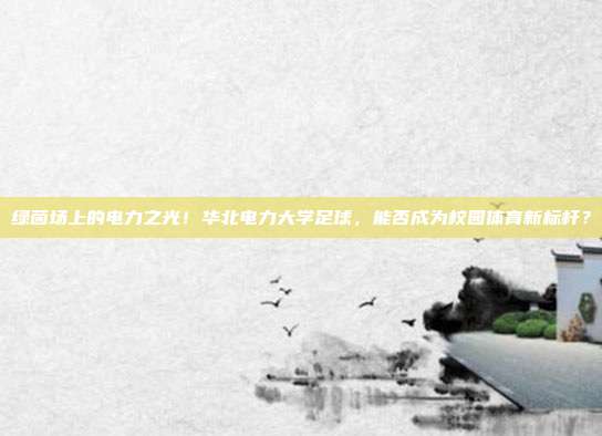 绿茵场上的电力之光！华北电力大学足球，能否成为校园体育新标杆？