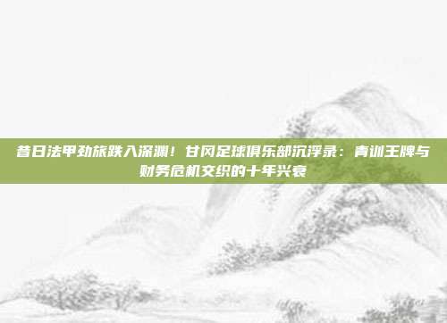 昔日法甲劲旅跌入深渊！甘冈足球俱乐部沉浮录：青训王牌与财务危机交织的十年兴衰