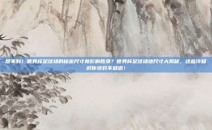 想不到！世界杯足球场的秘密尺寸竟影响胜负？世界杯足球场地尺寸大揭秘，这些冷知识你绝对不知道！