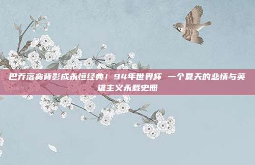 巴乔落寞背影成永恒经典！94年世界杯 一个夏天的悲情与英雄主义永载史册