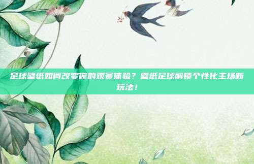 足球壁纸如何改变你的观赛体验？壁纸足球解锁个性化主场新玩法！