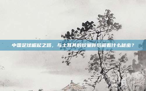 中国足球崛起之路，与土耳其的较量背后藏着什么秘密？