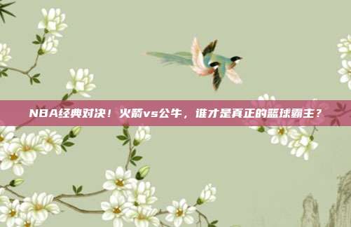 NBA经典对决！火箭vs公牛，谁才是真正的篮球霸主？
