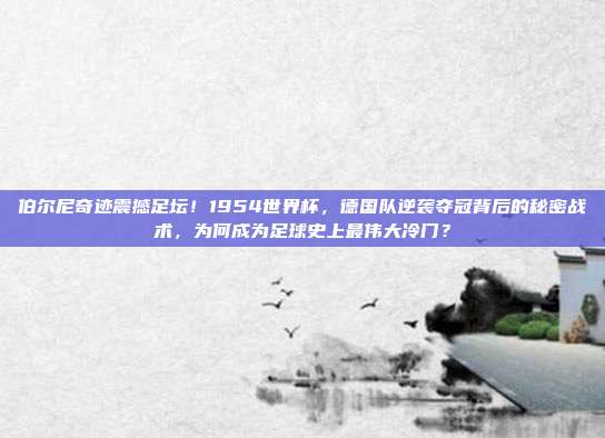 伯尔尼奇迹震撼足坛！1954世界杯，德国队逆袭夺冠背后的秘密战术，为何成为足球史上最伟大冷门？
