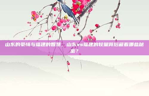 山东的豪情与福建的智慧，山东vs福建的较量背后藏着哪些秘密？
