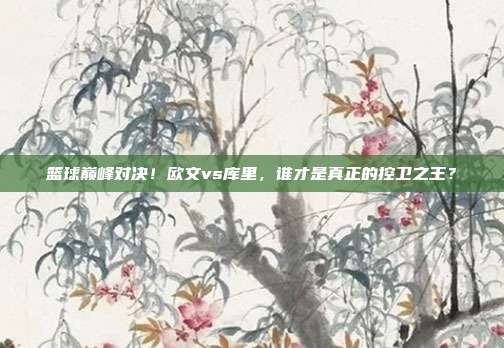 篮球巅峰对决！欧文vs库里，谁才是真正的控卫之王？