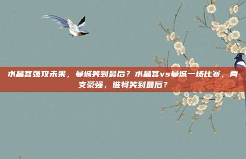 水晶宫强攻未果，曼城笑到最后？水晶宫vs曼城一场比赛，两支豪强，谁将笑到最后？