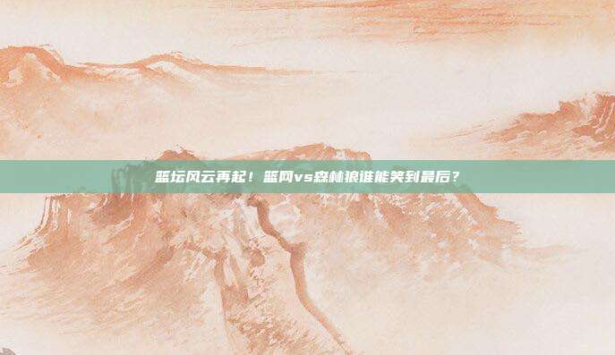 篮坛风云再起！篮网vs森林狼谁能笑到最后？