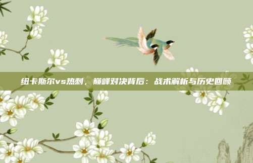 纽卡斯尔vs热刺，巅峰对决背后：战术解析与历史回顾
