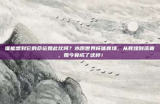 谁能想到它的命运如此坎坷？水原世界杯体育场，从辉煌到落寞，如今竟成了这样！