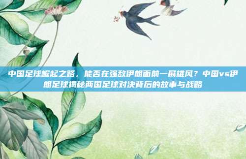 中国足球崛起之路，能否在强敌伊朗面前一展雄风？中国vs伊朗足球揭秘两国足球对决背后的故事与战略
