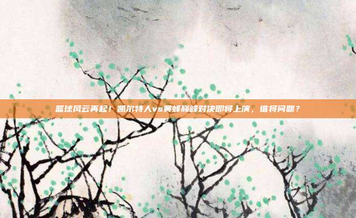 篮球风云再起！凯尔特人vs黄蜂巅峰对决即将上演，谁将问鼎？