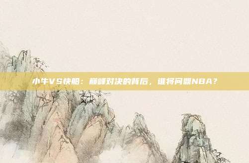 小牛VS快船：巅峰对决的背后，谁将问鼎NBA？