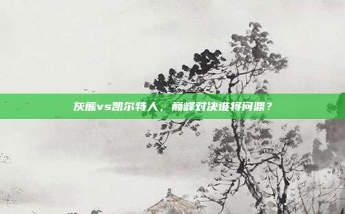 灰熊vs凯尔特人，巅峰对决谁将问鼎？
