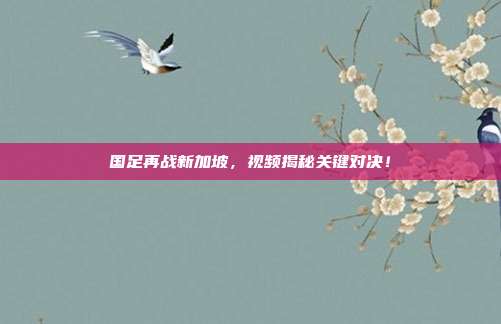 国足再战新加坡，视频揭秘关键对决！