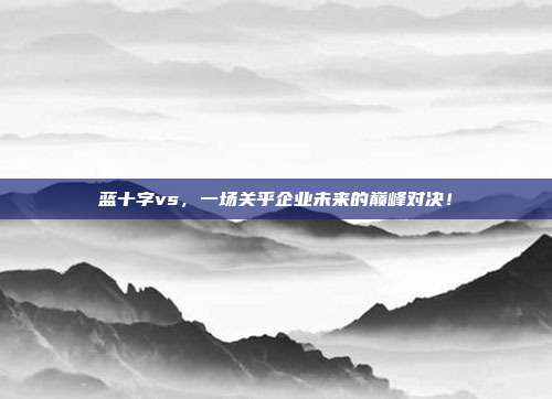 蓝十字vs，一场关乎企业未来的巅峰对决！