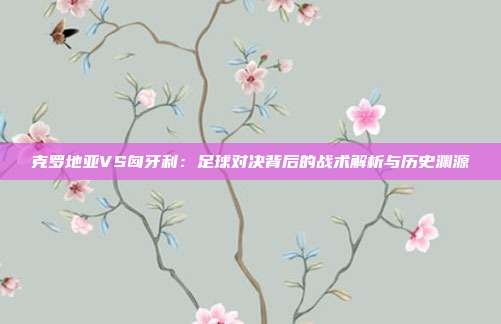 克罗地亚VS匈牙利：足球对决背后的战术解析与历史渊源