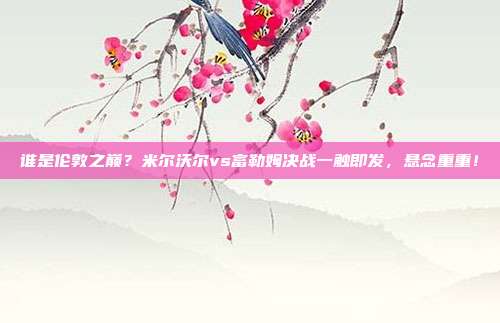谁是伦敦之巅？米尔沃尔vs富勒姆决战一触即发，悬念重重！