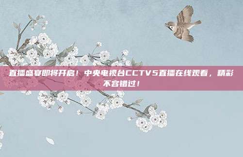 直播盛宴即将开启！中央电视台CCTV5直播在线观看，精彩不容错过！