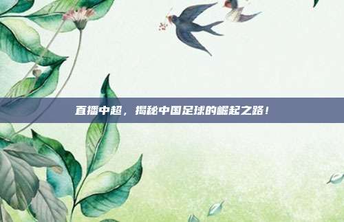直播中超，揭秘中国足球的崛起之路！