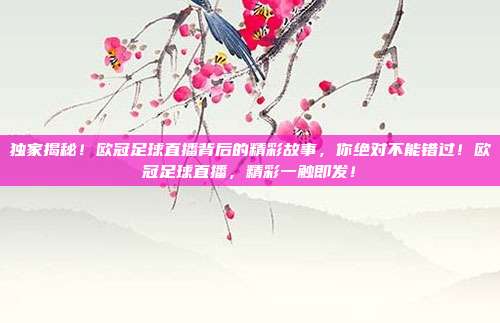 独家揭秘！欧冠足球直播背后的精彩故事，你绝对不能错过！欧冠足球直播，精彩一触即发！