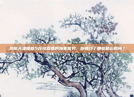 揭秘天津体育5在线直播的独家优势，你错过了哪些精彩瞬间？