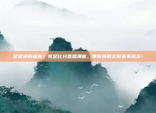 足球迷的福音！竞足比分直播澳客，带你领略实时赛事风采！