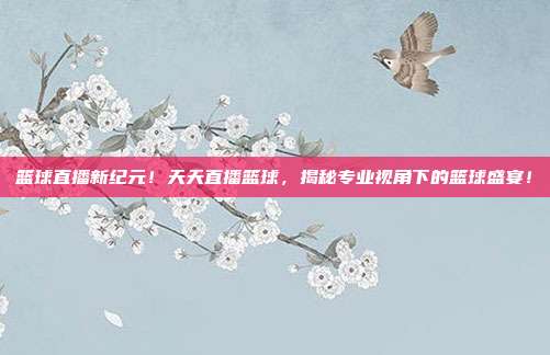 篮球直播新纪元！天天直播篮球，揭秘专业视角下的篮球盛宴！
